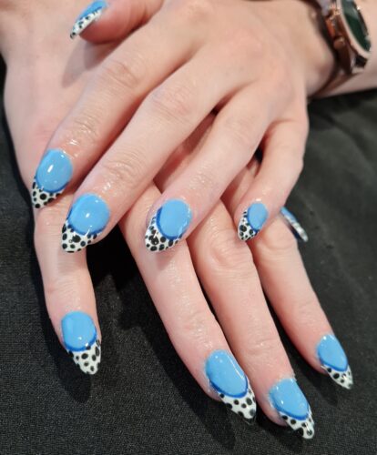 Some nail art created by a North Devon College student