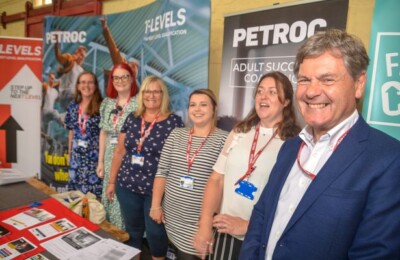 North Devon College staff at the Barnstaple job fair